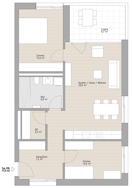 Wohnen in zentrumsnaher Grünlage