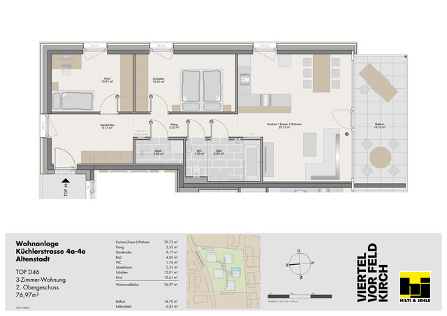 3-Zimmer-Terrassenwohnung