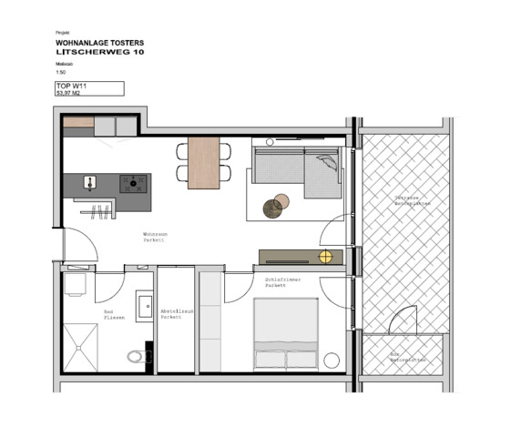 Exklusive 2-Zimmer Wohnung mit moderner Einrichtung in Feldkirch
