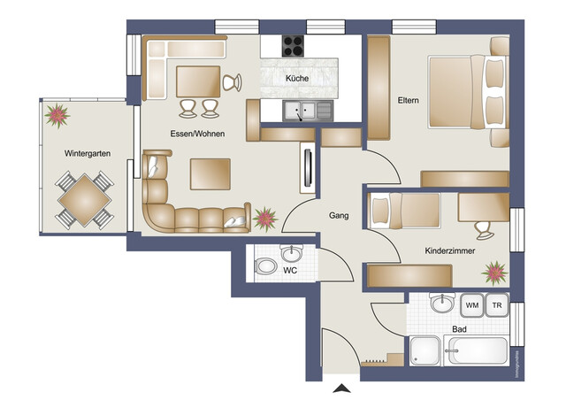 Charmante 3-Zimmerwohnung mit Wintergarten und viel Wohnkomfort