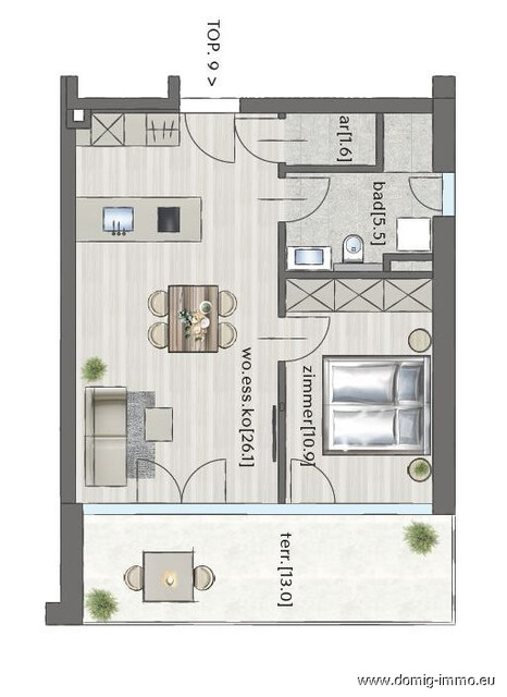 2-Zimmer-Wohnungen in sonniger Hanglage | provisionsfrei | Haus 3 - TOP 9