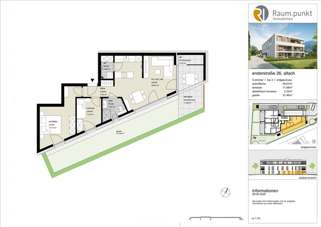 3-Zimmer-Gartenwohnung - Top 03