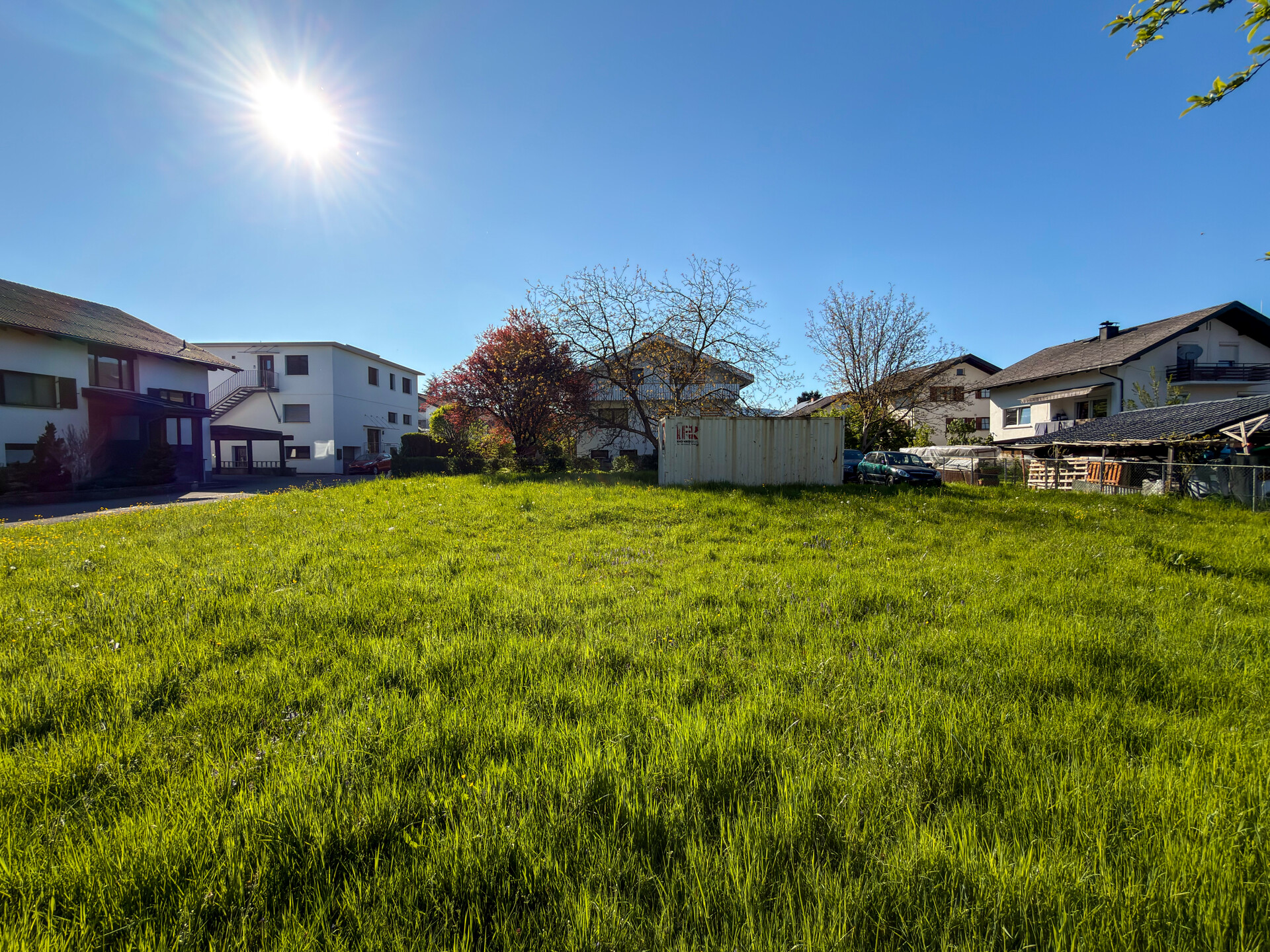 Sonniges Baugrundstück mit 826 m² in begehrter Lage von Lustenau