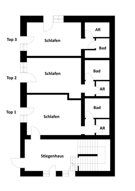 Rohbau: Mitarbeiterhaus mit 7 Wohneinheiten in Braz