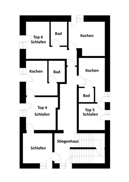 Rohbau: Mitarbeiterhaus mit 7 Wohneinheiten in Braz