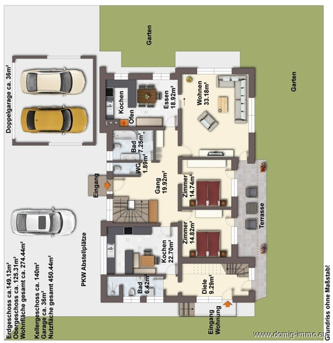 Exklusives Mehrfamilienhaus mit 3 Wohneinheiten – auf 1.062 m² Grund im Herzen von Feldkirch/Gisingen