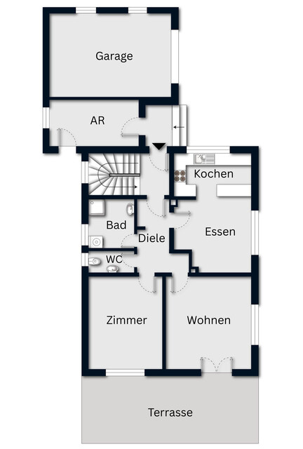 Sanierungsbedürftiges Einfamilienhaus in traumhafter, naturnaher
Lage am Bach