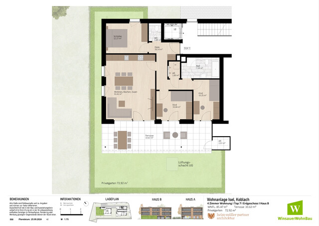 Gartenparadies zum Verweilen! Ihre 4 Zimmer Wohnung! (Top 07)