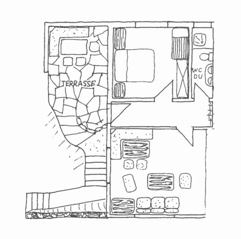 Kleinwohnung in ruhiger sonniger Südhanglage.