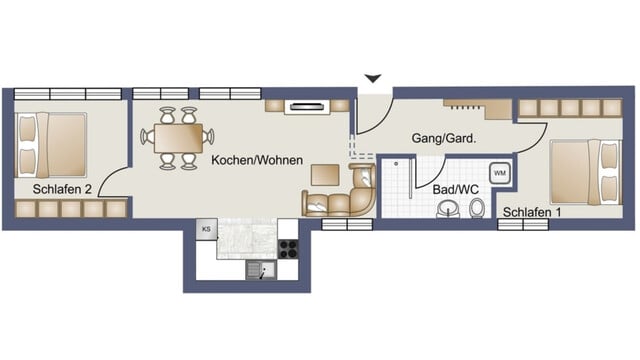 Moderne 3-Zimmer-Wohnung mit Einbauküche – schlüsselfertig im Neubau! Top 40C