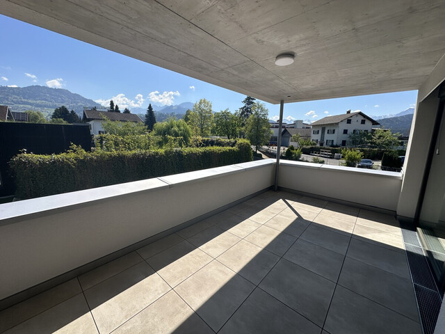 Neue, sehr hochwertige 2-Zimmer-Wohnung mit großzügiger Terrasse in schöner Lage in Rankweil