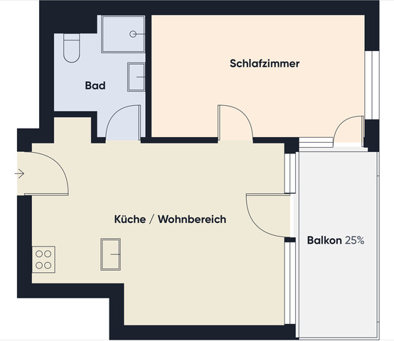 Investoren aufgepasst - Vermietete 2 Zimmer Wohnung in Nofels!