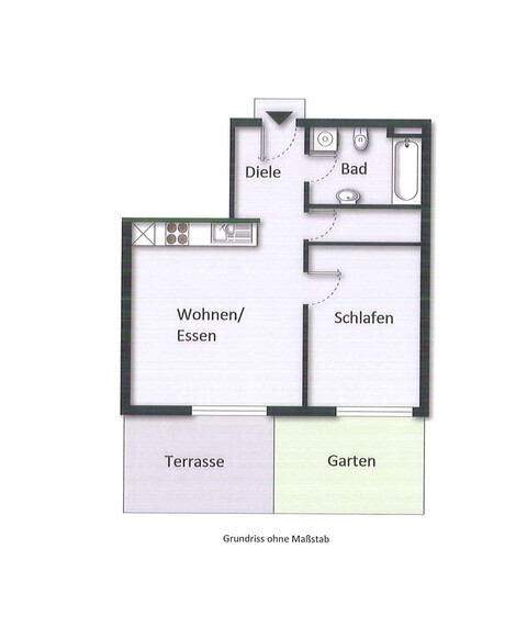 Tolle 2 - Zimmer Gartenwohnung - Bregenz