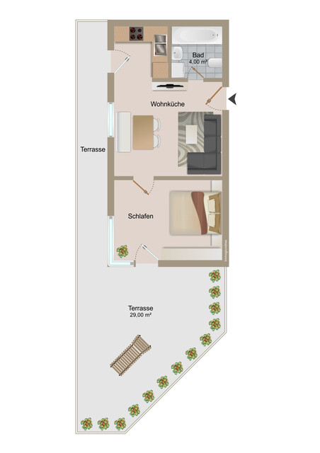 INTERESSANTE INVESTORENWOHNUNG IN TOPLAGE