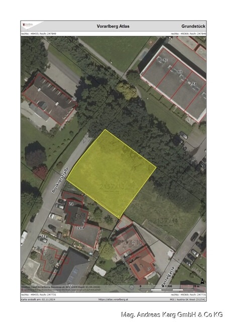 Ruhiges Baugrundstück in Hohenems – Ideal für Ihr Ein- oder Zweifamilienhaus
