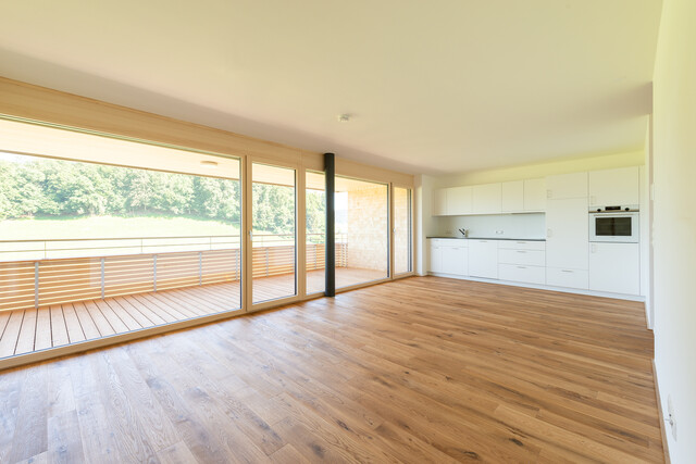 2-Zimmer-Terrassenwohnung mit Panoramaaussicht in Egg-Großdorf