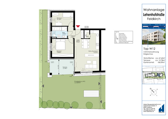 Gartenidylle - 3 Zimmer und grün genießen.  