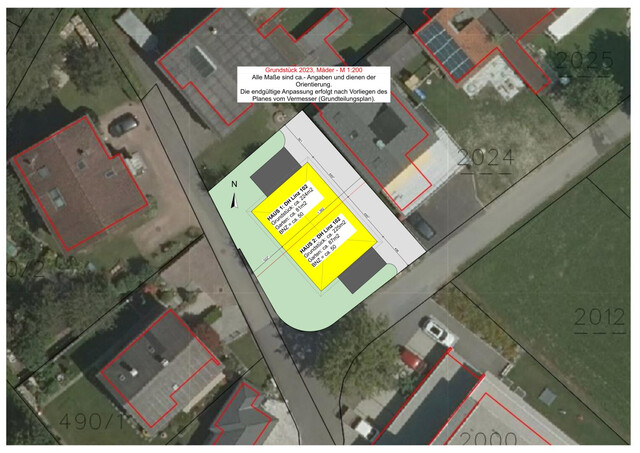 Top-Doppelhaushälfte in Mäder! 5,5 Zimmer und Garten zum Knallerpreis! HAUS 1