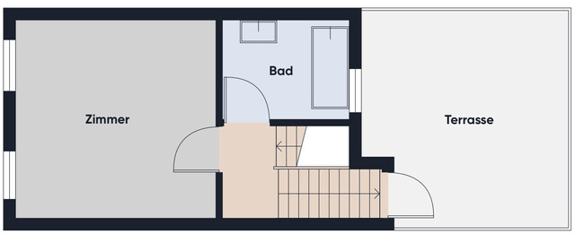 Reihenhauscharakter mit Garten und Dachterrasse