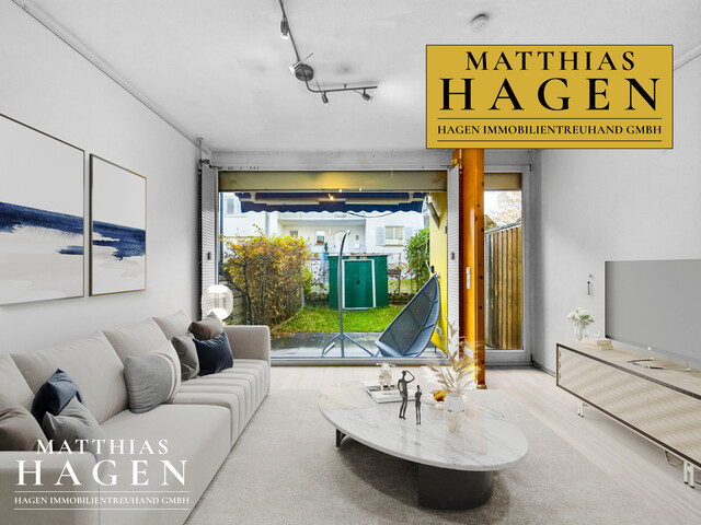 Reihenhauscharakter mit Garten und Dachterrasse