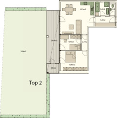 3 Zimmer Gartenwohnung Süd-West orientiert . SEEnahes FREIstehendes DREIgeschoßiges Wohngebäude  Angrenzend an Weingärten. In Sackgasse. T2