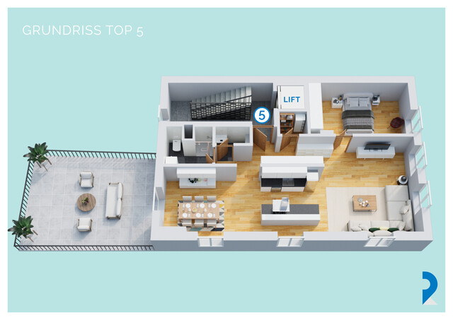 CHARMANTE 2-ZIMMER-WOHNUNG MIT TERRASSE IM ZENTRUM VON FELDKIRCH