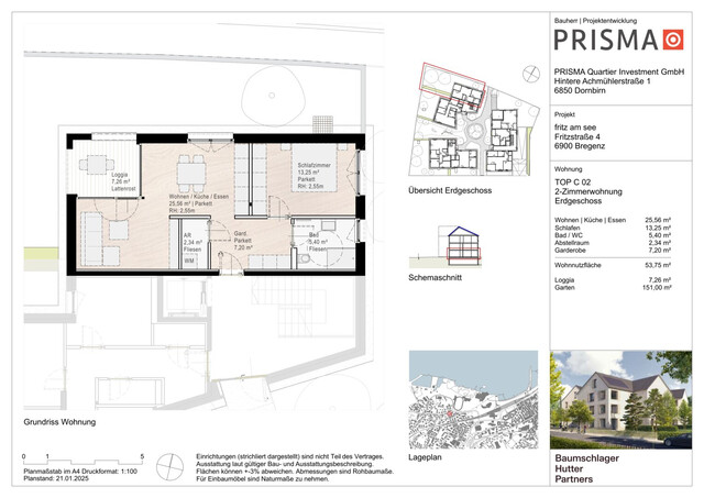 Attraktive 2-Zimmer-Gartenwohnung