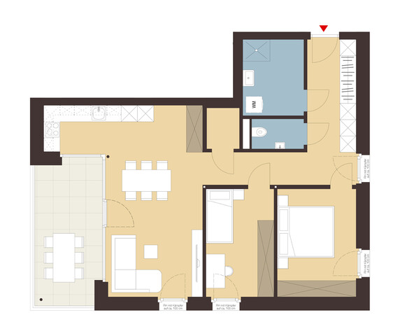 3-Zimmerwohnung mit Terrasse | A03