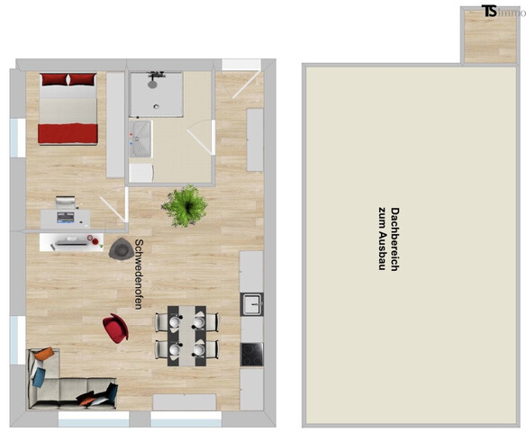 Bregenz: Langen bei Bregenz: Top 10: Modern & gemütlich! 2-Zimmer-Wohnung ca. 50 m2 mit zusätzlichem Dachraum