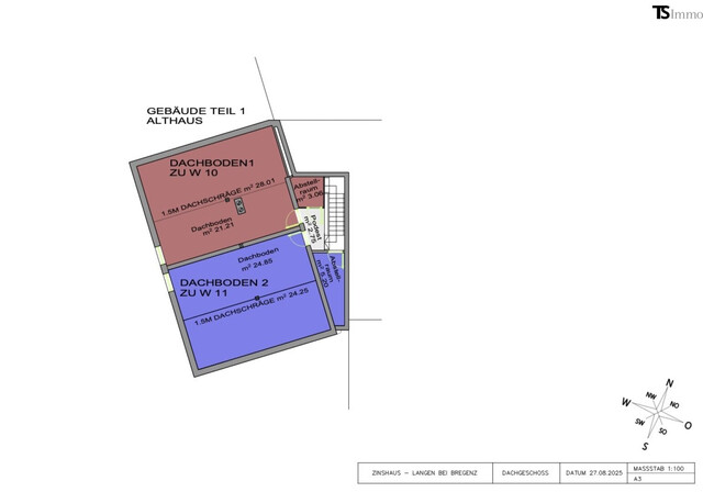 Bregenz: Langen bei Bregenz: Top 10: Modern & gemütlich! 2-Zimmer-Wohnung ca. 50 m2 mit zusätzlichem Dachraum