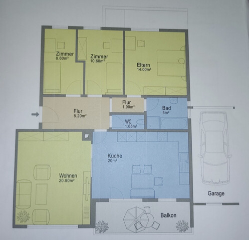 4-Zimmer Wohnung mit toller Aussicht 