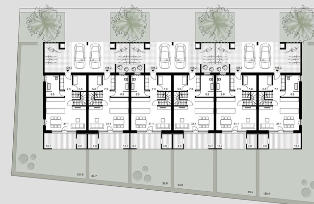 Moderne Reihenhäuser in Wolfurt – Erstbezug mit 4 Zimmer und Garten