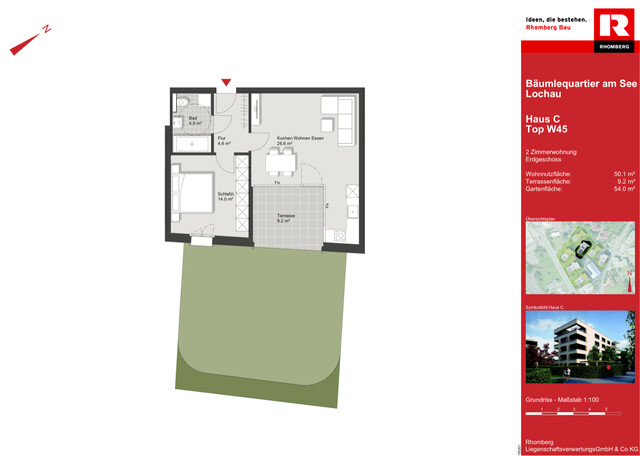 2 Zimmer-Wohnung  |  Garten  |  Lochau