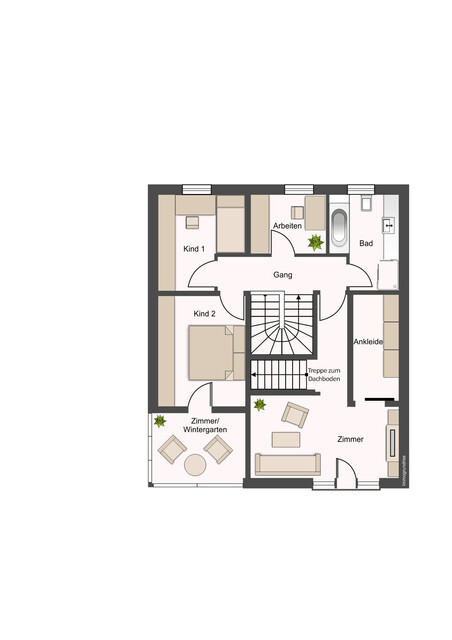Gepflegte Doppelhaushälfte mit ausgebautem Dachboden