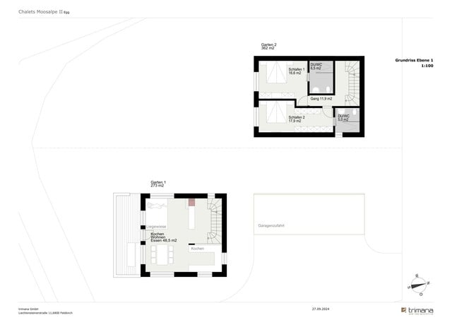 Neu - Bregenzerwald - Traumhaftes Chalet auf der Moosalpe in Egg mit 133m², Garten, Terrasse, Garage und hochwertiger Ausstattung, Ferienwidmung