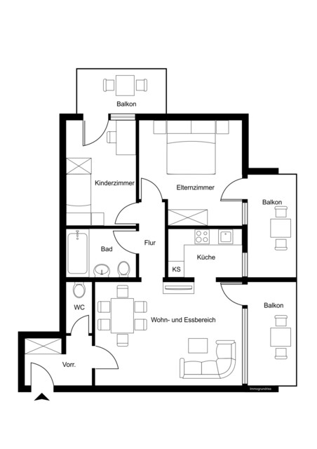 Seltene Gelegenheit: 3-Zimmer-Wohnung mit FERIENWIDMUNG in begehrter Region