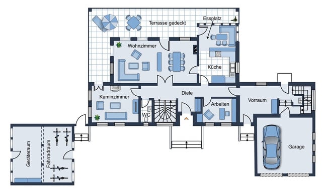 Großzügige Villa mit beeindruckendem Grundstück und Pool