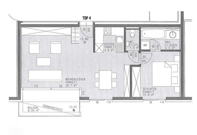 Charmante 2-Zimmerwohnung in zentraler Wohnlage in Schwarzach zu vermieten