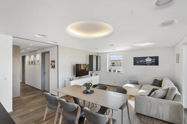 Willkommen über den Dächern von Lustenau - Penthouse-Wohnung mit rund 91 m² Terrasse und top smarthome Ausstattung