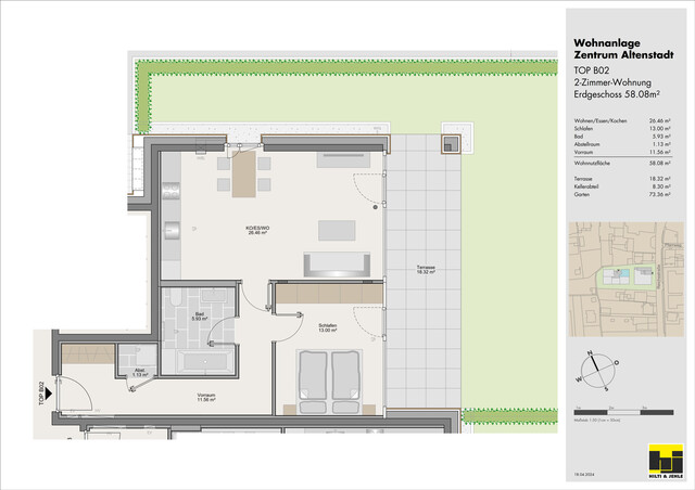 2-Zimmer-Gartenwohnung