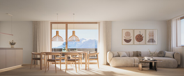 Erstbezug: 3-Zimmer Terrassenwohnung in Koblach