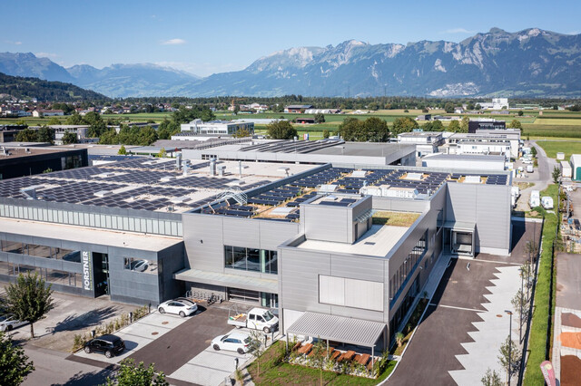 Moderne Produktions- und Lagerhalle mit möblierter Bürofläche 1.340 m² - nachhaltiger Gewerbebau R2 - Industriepark Runa in Feldkirch-Altenstadt