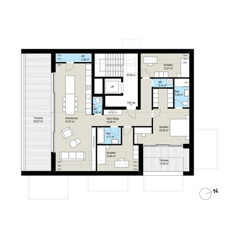 NEUBAU: 4-Zimmer-Penthouse-Feeling mit Weitblick