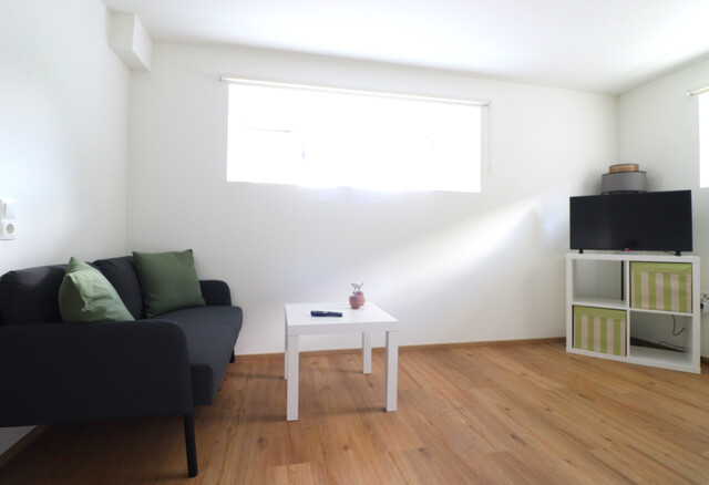 Helle Souterrainwohnung mit ca. 32 m², Außenparkplatz & Gartennutzung in Feldkirch