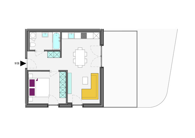 stilvolle 2-Zi-Whg. mit großem Balkon zum MIETkauf