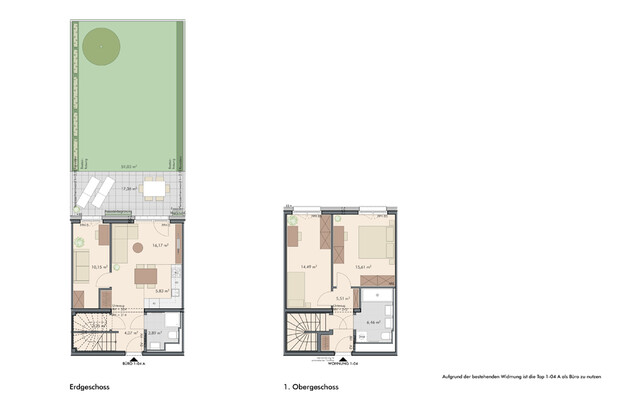 Seltenheit: 4-Zimmer Gartenwohnung mit Home-Office