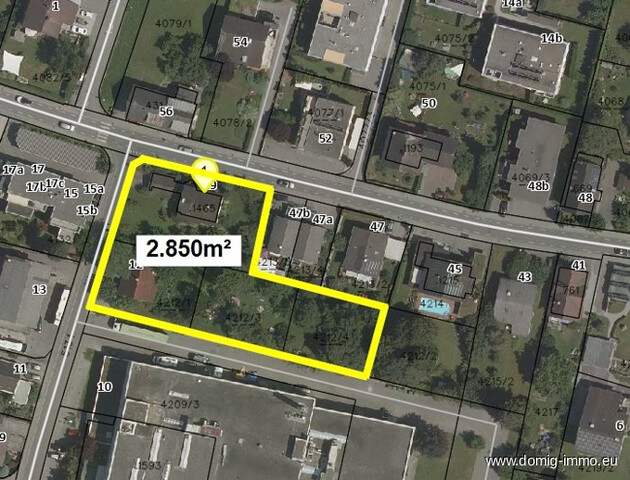 NEUER PREIS: Baugrundstück 2.850m² inkl. 2 Häuser in zentraler Lage von Feldkirch / Altenstadt!