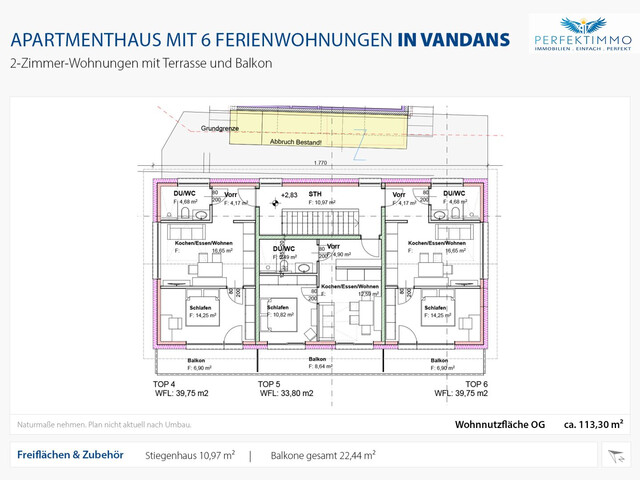 Modernes Apartmenthaus mit 6 Ferienwohnungen
