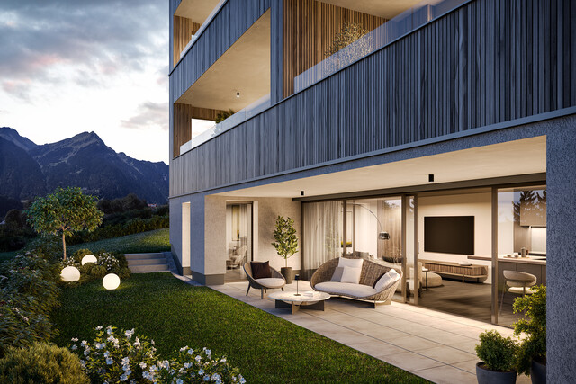 4-Zimmer Gartenwohnung mit herrlichem Ausblick  (Top A1)