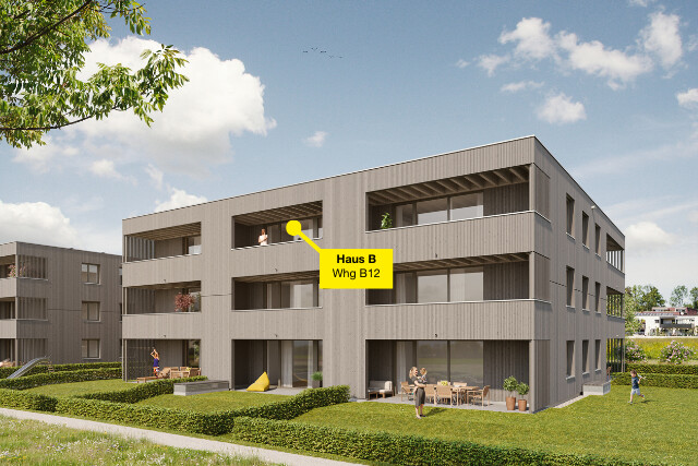 Sonnige 2-Zimmerwohnung im Dachgeschoss  | B12